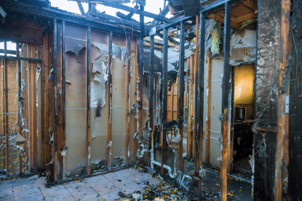 Professional Soot Cleanup technician working in Crestline, OH
